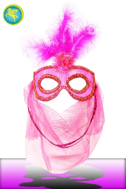 MASCHERA ODALISCA FUXIA